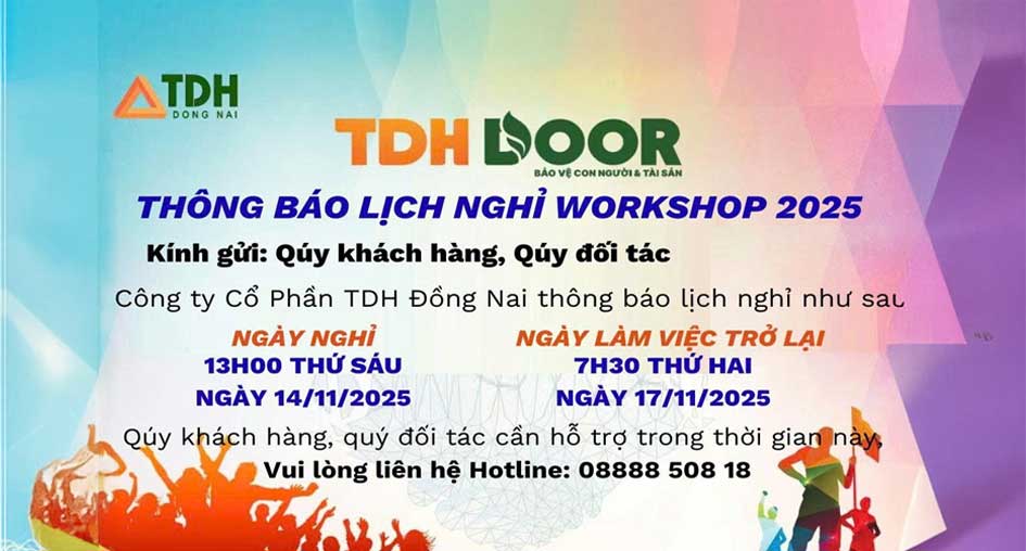 Thông báo Lịch Nghỉ Workshop 2025