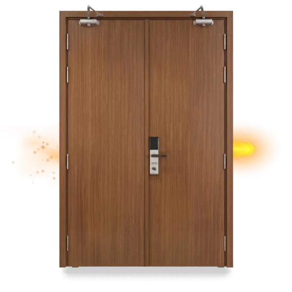 Cửa gỗ 2 cánh chống cháy EI60 K2